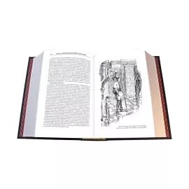 Книга в кожаном переплете "Принц и нищий.  Янки из Коннектикута при дворе короля Артура" Марк Твен